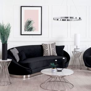 Tropical Blush Tavla No1 - Svart Ram