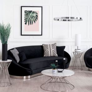Tropical Blush Tavla No2 - Svart Ram
