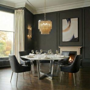 Kronos Chrome Dining Table 