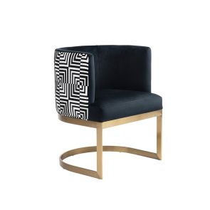Dara Dining Chair – Brushed Brass Base
