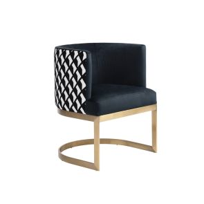 Elenor Dining Chair – Brushed Brass Base