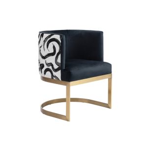 Suki Dining Chair – Brushed Brass Base
