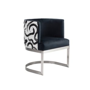 Suki Dining Chair – Brushed Stainless Steel Base