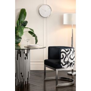 Suki Dining Chair – Brushed Stainless Steel Base