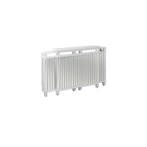 Anastasia Cache-radiateur Ajustable en Verre Blanc - Laiton