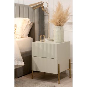 Lexington Pebble Grey Bedside Table