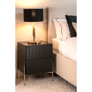 Lexington Black Bedside Table