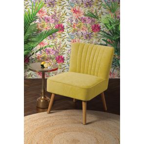 Chaise rétro Lola Oyster - Jaune moutarde