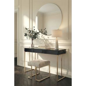 Lorenzo Konsolbord i Svart Glas