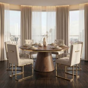 Lorenzo Chaise de salle à manger - Craie