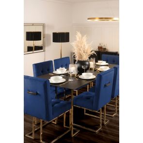 Lorenzo Dining Chair - Navy Blue