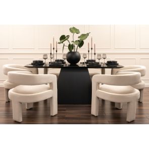 Loretta Black Dining Table 