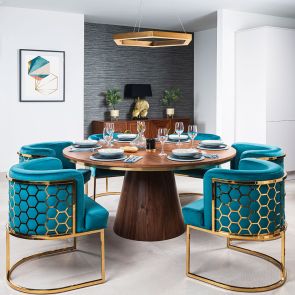 (ID:36831) BREWSTER 6-8 Seat TABLE-LV-6-WALNUT