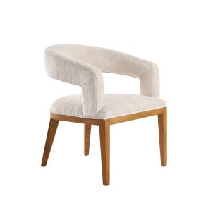 Madison Chaise de salle à manger,  cadre noyer  – Taupe clair