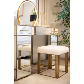 Manhattan Sgabello – Gesso – Ottone