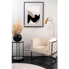 Mellow Mocha No.1  Wall Art – Black Frame 