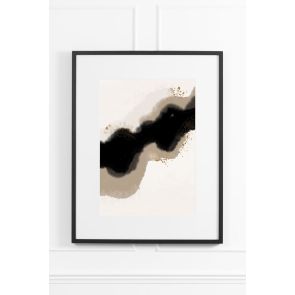  Mellow Mocha No.2 Art mural – cadre noir