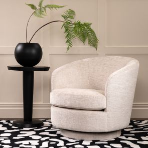 Melville Swivel Chair - Light Taupe