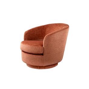 Melville Chaise pivotante – Terracotta