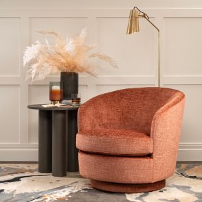 Melville Swivel chair - Terracotta