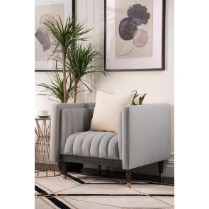 Metz Fauteuil Duif Grijs