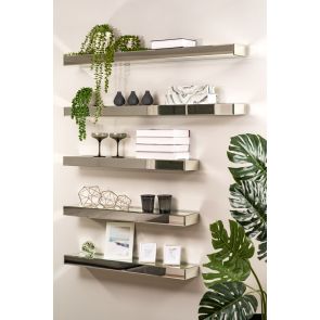 Mirrored Floating Wall Shelf 90cm