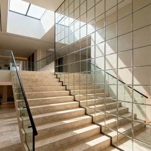 Jeu de tuiles miroir murale carré