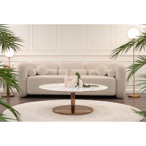 Munich Three Seat Sofa - Light Taupe