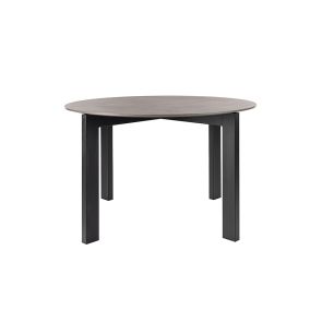 Niven 4 Seat Dining Table Concrete effect - Black Legs