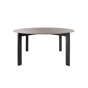 Niven 6-8 Seat Dining Table Concrete Effect - Black Legs