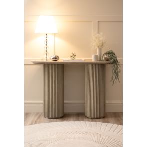 Ophelia Washed Grey Oak Console Table