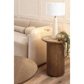 Ophelia Tavolino laterale - Castagno