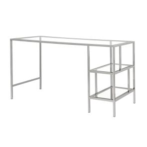 Otto Polished Silver Desk