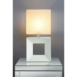 Otto Lumière de table en verre blanc