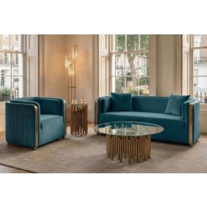 Ozman 2-zitsbank Pauw Blauw