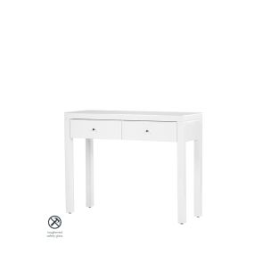 Pimlico White Glass Dressing Table with 4 Legs