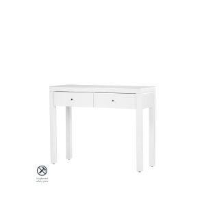 Pimlico Console/Toeletta in Vetro bianco a 4 gambe