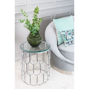 Pino Table d’appoint en argent