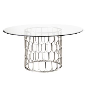 (ID:36299) Pino 6-8 Dining table (QL-21) - Silver