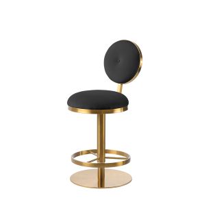 Ravello Bar Stool - Brass - Black