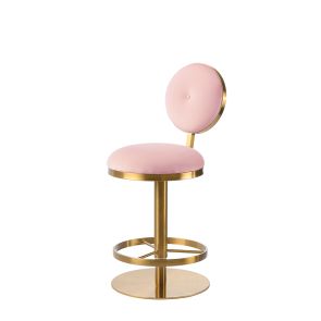 Ravello Sgabello da Bar in Ottone – Rosa Vivo