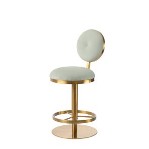 Ravello Bar Stool - Brass - Jade