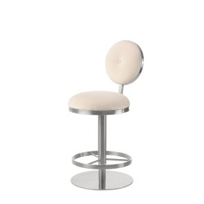 Ravello Bar Stool - Silver - Chalk