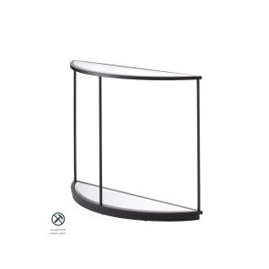 Rippon Black Curved Console Table