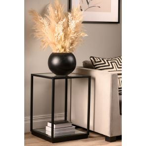 Rippon Black Square Side Table