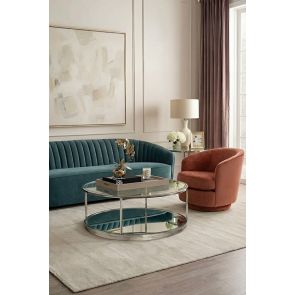 Rippon Silver Circular Coffee Table