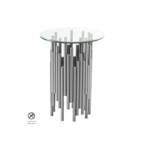 Rubell Silver Side Table