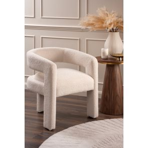 Santini Dining Chair – Ivory Borg