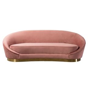 Selini - Sofá de tres plazas - Rubor rosa