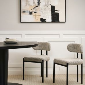 Sen Lot de 2 chaises de salle à manger – Bouleau